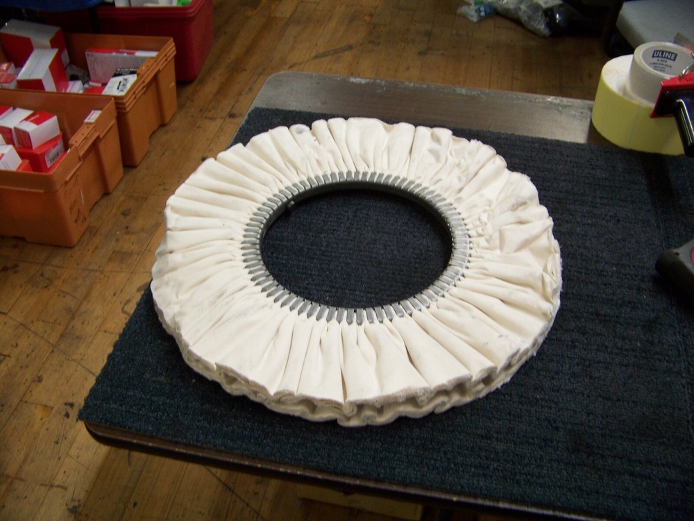 Cotton Wheel Buff 19" Wide 9" Center New