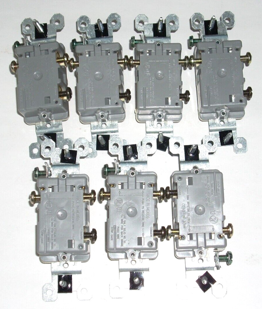 Trade Master 7pc Ivory Light Switch Convenience Pack 15 Amp 120VAC