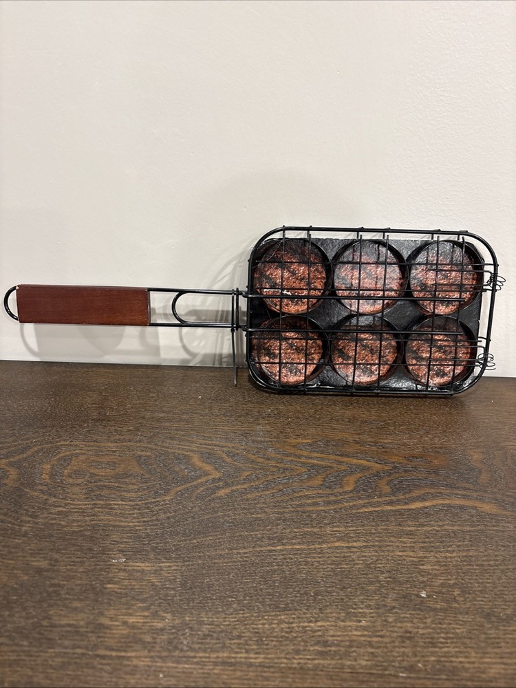 Mini Burger Holder For Over A Camp Fire