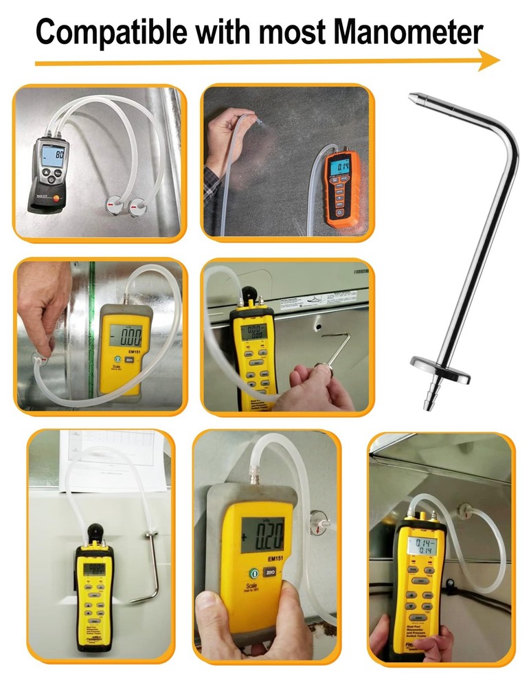 ZIBOO ASP2 Static Pressure Probes (Two-Pack)