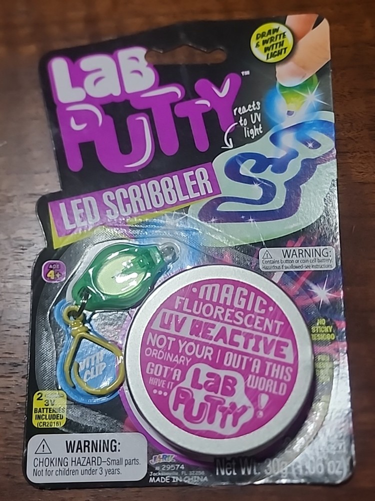 Lab Putty LED Scribbler UV Light Draw & Write with Light Magic Fluorescent
