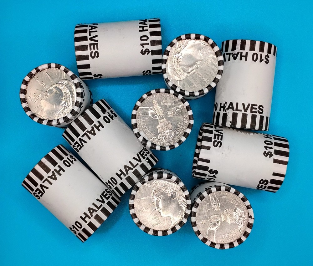 2026 P - 10 Rolls - Enduring Liberty Half Dollar Rolls - 10 Rolls - 200 Coins