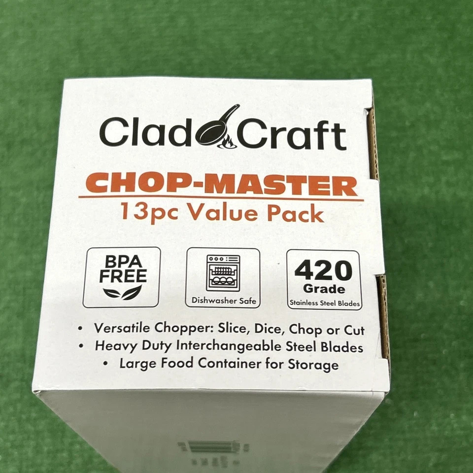 Clad Craft Chop Master 13 piece Set ,versatile, heavy duty interchangeable.