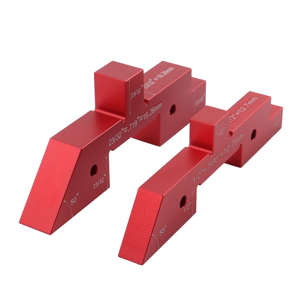 14 Pcs Setup Blocks Woodworking Precision Aluminum Router Table Setup Bars