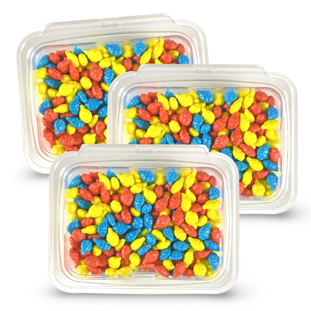 Cotton Candy Bite Size Candies Nuggets: Blue Raspberry, Cherry, & Lemon | 3 Poun