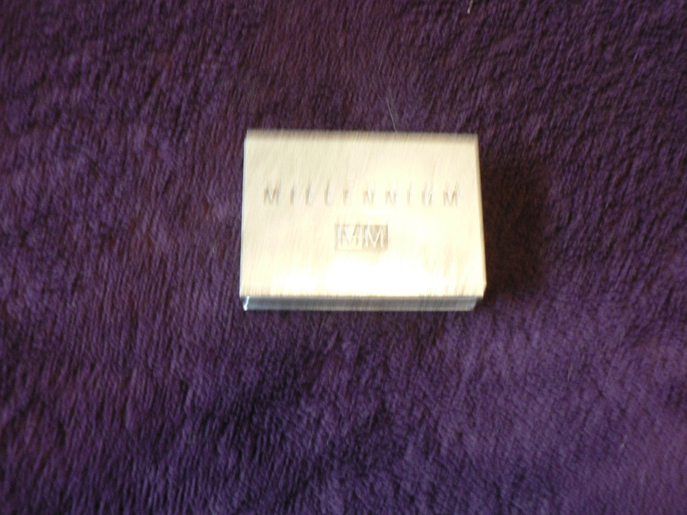 Metal Match Box Cover Collectible Never used Millenium 2000 RARE