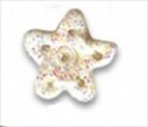 White Glitter Snowflake button by Just Another Button Company