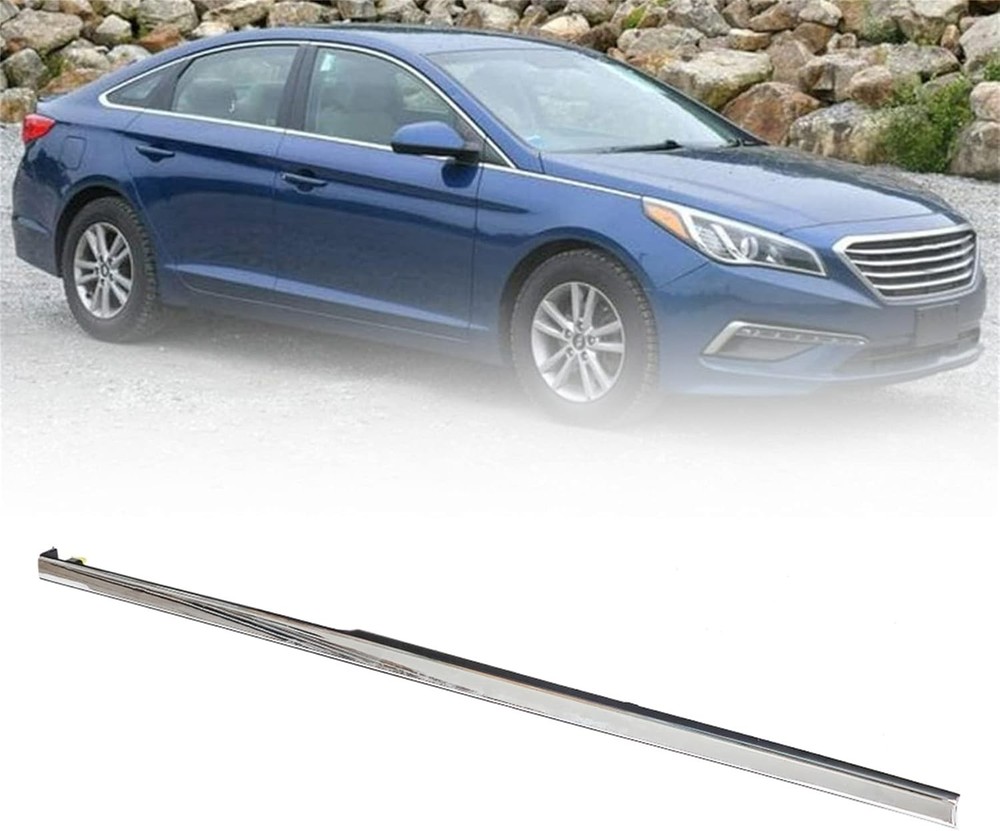 Right Front Chrome Garnish Molding Trim Replacement for 2015 2016 2017 Hyunda...