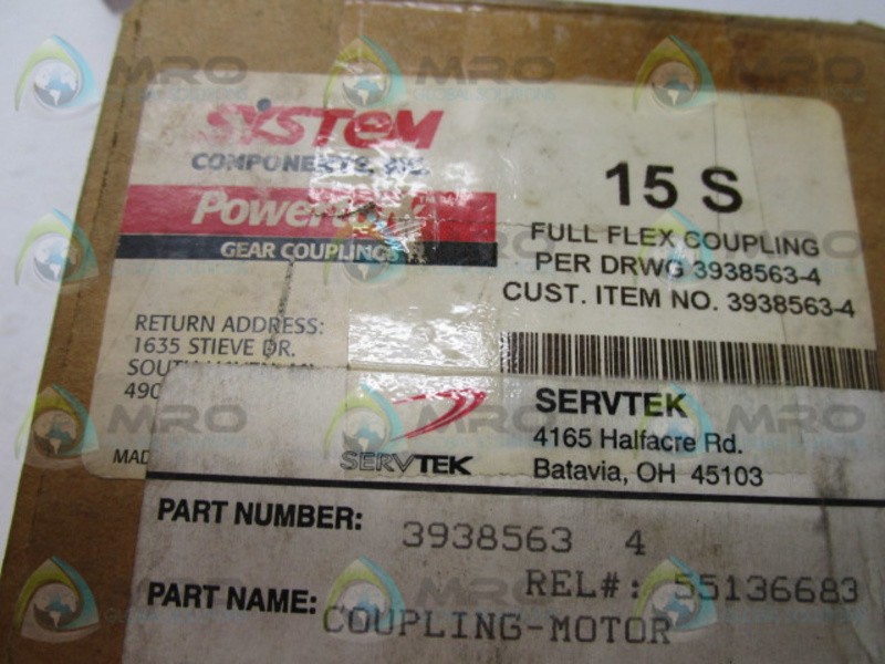 POWERTORK 3938563-4 15S FULL FLEX COUPLING NSMP