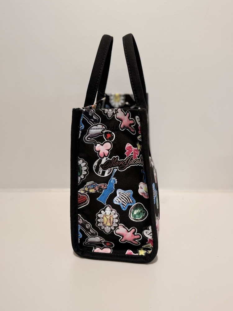 NWT Marc Jacobs Standard Supply Medium Canvas Tote Bag - black Multi
