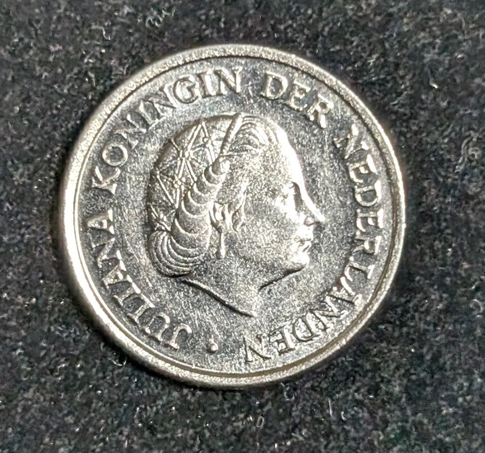 1978 Netherlands 25 Cents Circulated KM# 183