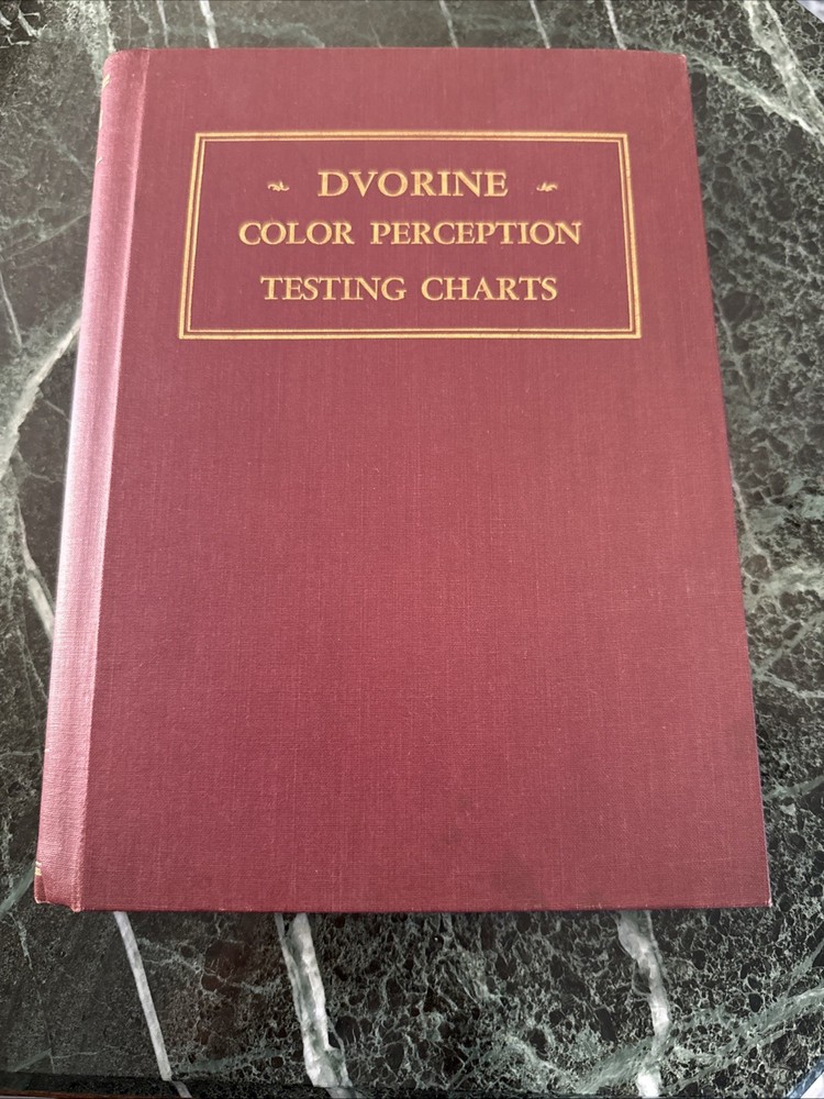 Vin Dvorine Color Perception Testing Training Charts 2 Volume Set Red Green 1944