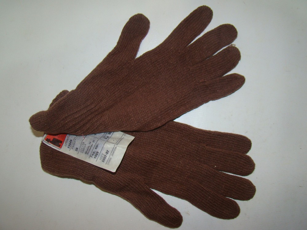 WWII SOVIET RUSSIAN M1935 WINTER FIELD GLOVES-NOS
