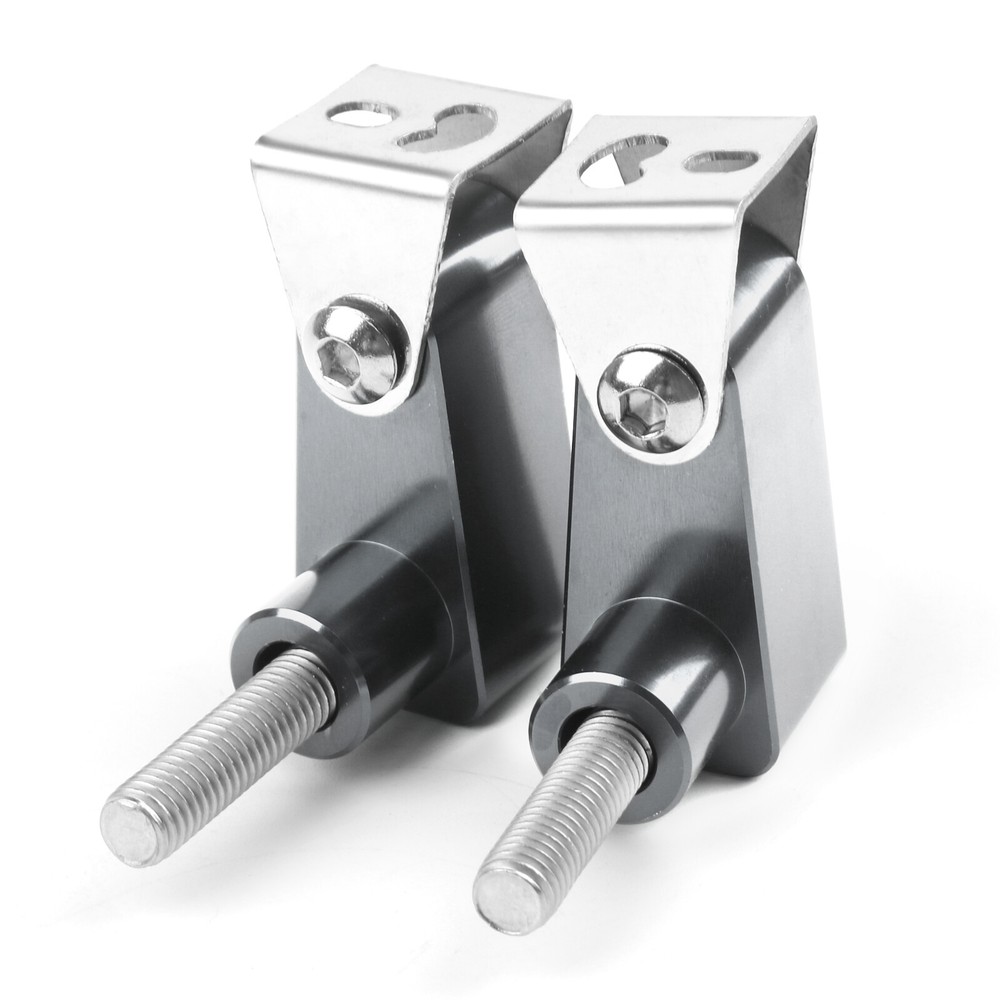 CNC Titan M8 Motorcycle Headlight Fog Light Mount Bracket Extender Support Pair