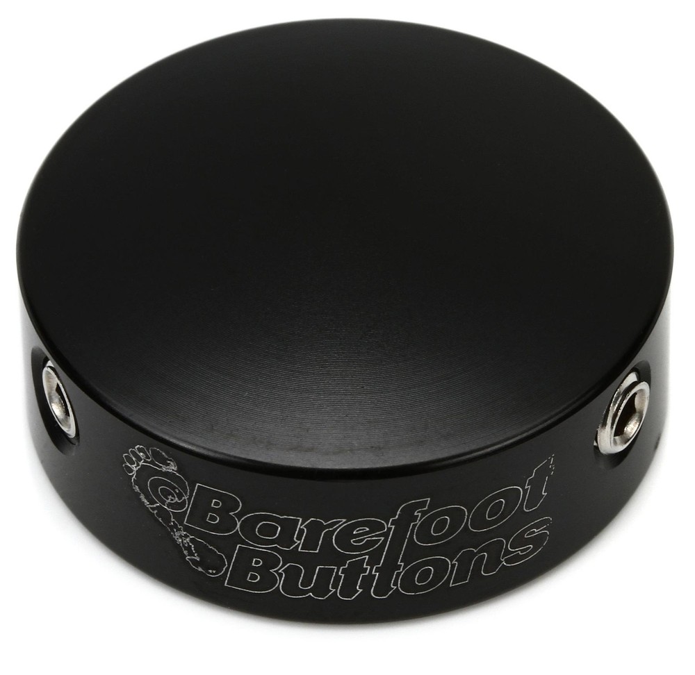 Barefoot Buttons V2 Standard Footswitch Cap - Black (3-pack) Bundle