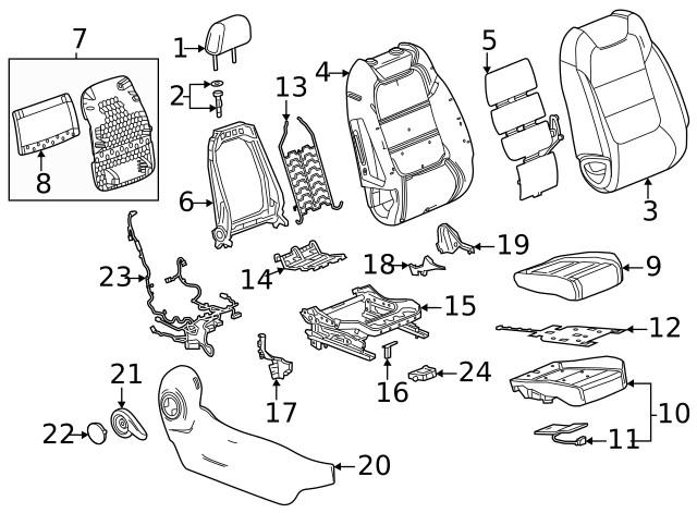 Genuine GM Headrest 42612743