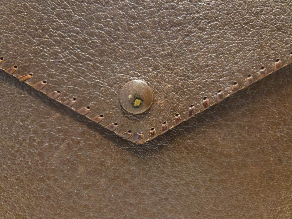 Vintage Leather Document Holder /folder / portfolio