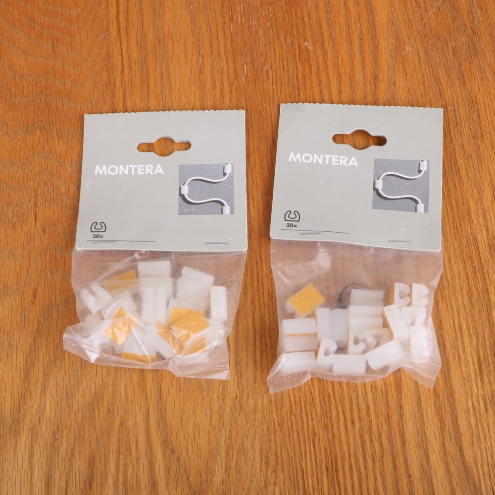 2 Bags Ikea Montera Cable Organizers