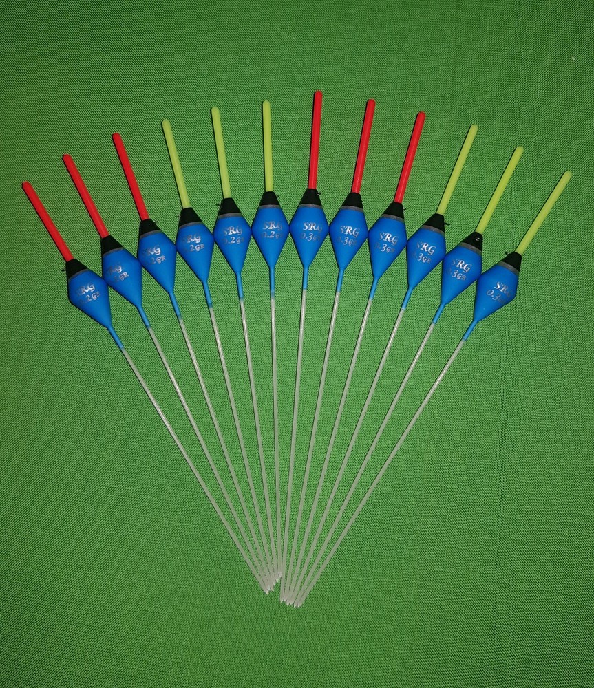 12 x Assorted High Quality Pole Fishing Floats (Pack D)