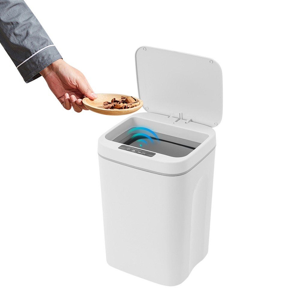 Touchless 4.22 Gallon Automatic Motion Sensor Smart Trash Can Bathroom Trash Can