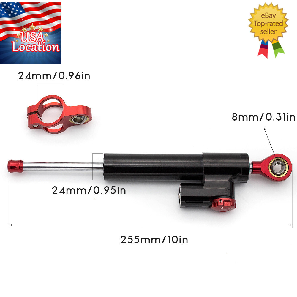 For CB600F HORNET 2007-2016 CNC Steering Damper Stabilizer Bracket Mount Kit USA