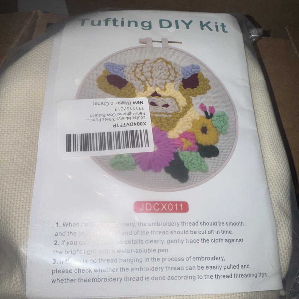Tufting DIY Kit cow