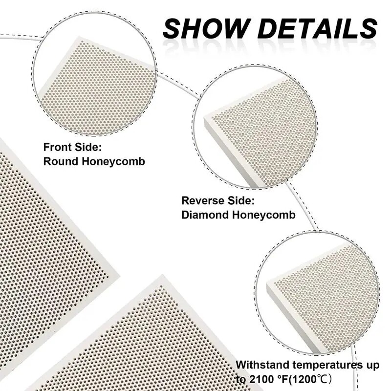 1pcs Rectangle Ceramic Honeycomb Soldering Board 135x95x13mm