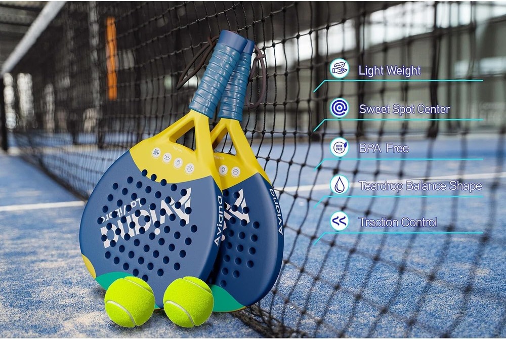 Padel Racket Rough Carbon Fiber Surface and EVA Memory Flex Foam Core