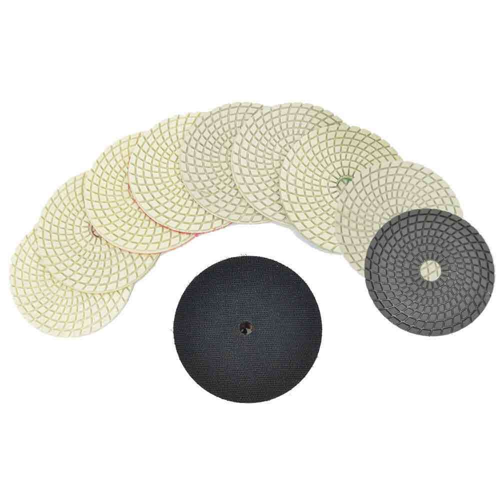 Specialty Diamond E4PADSET 4" Concrete Polishing Pad Set With 4" Backer Pad