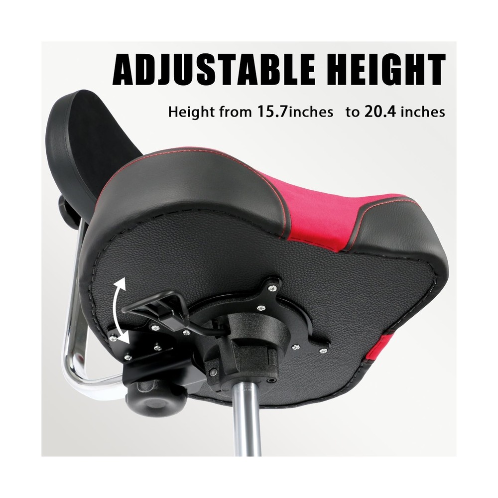 EASTROCK Drum Throne with Backrest,Heavy Duty Drum Stools Height Adjustable M...