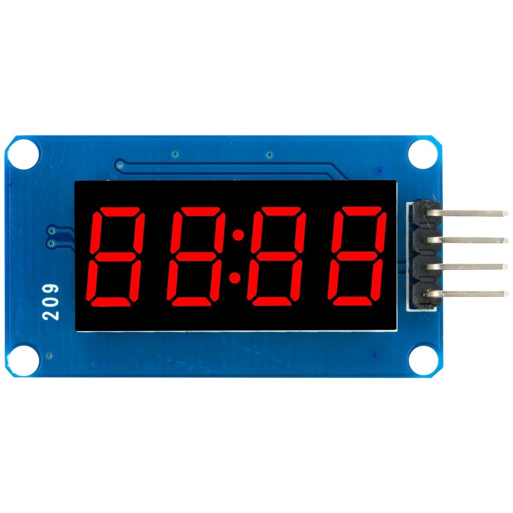10Pcs 4 Digit 7 Segment Digital Tube LED Display LED Brightness Adjustable Co...