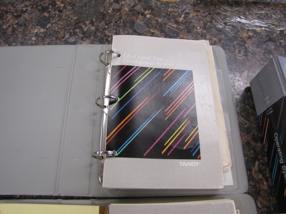 Tandy Color Computer 3 Multi-Vue OS-9 Level Two Development System Binder only