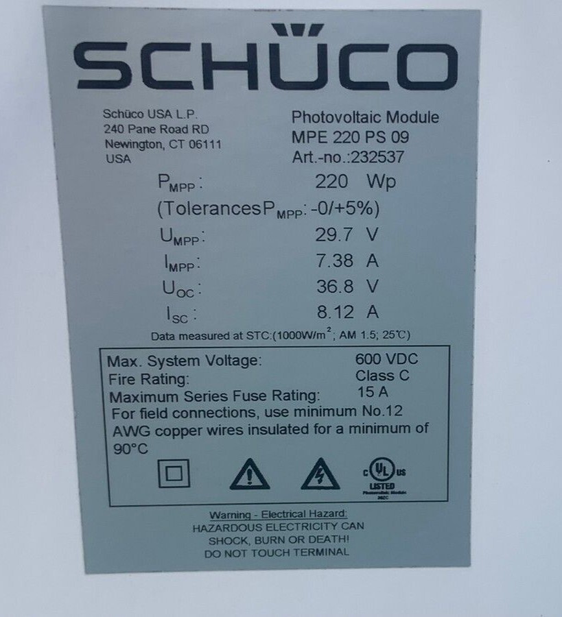 Solar Panels For Sale - SCHUCO