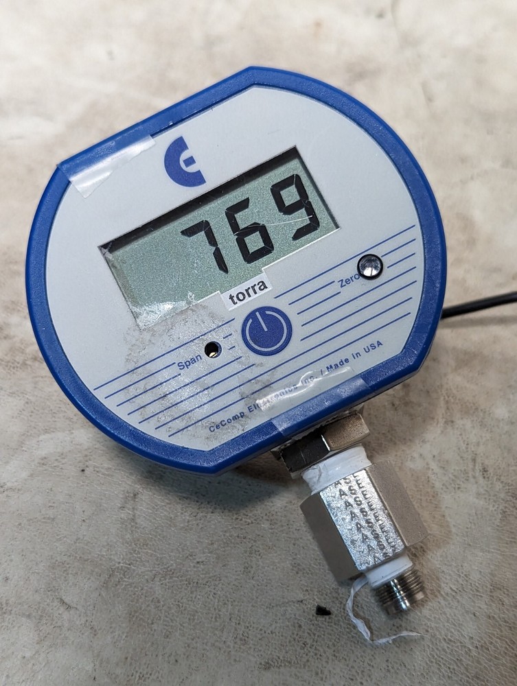 Cecomp Electronics ARM760AD absolute reference manometer, digital, 760-0 torr