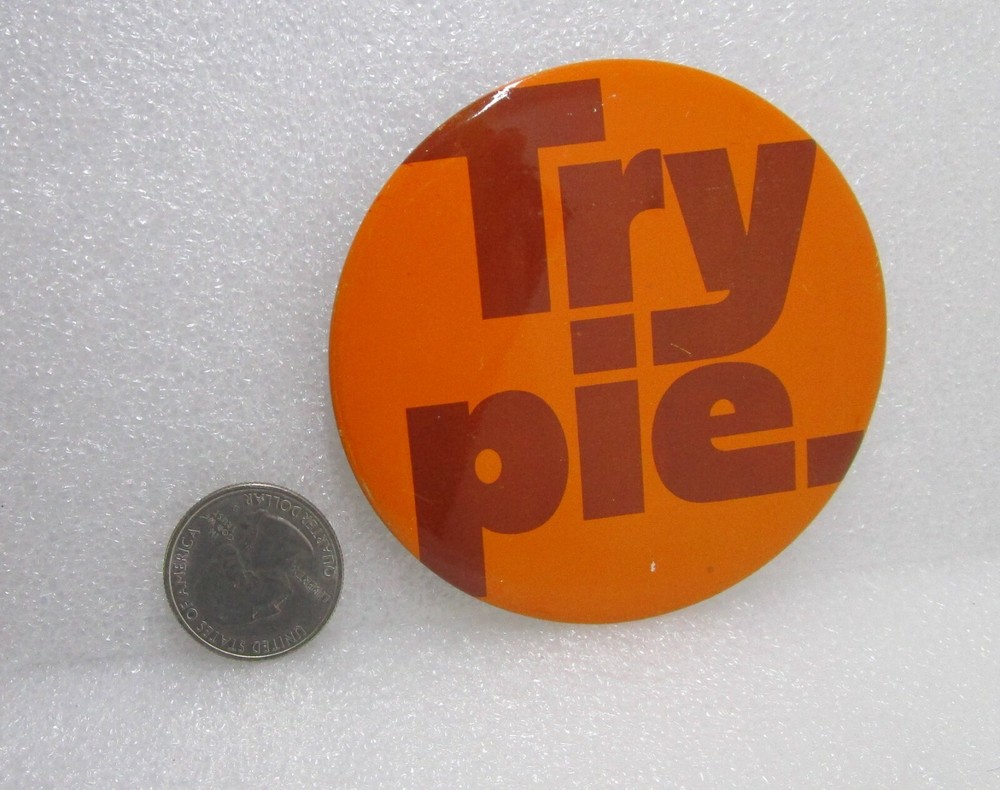Try Pie Button Pin