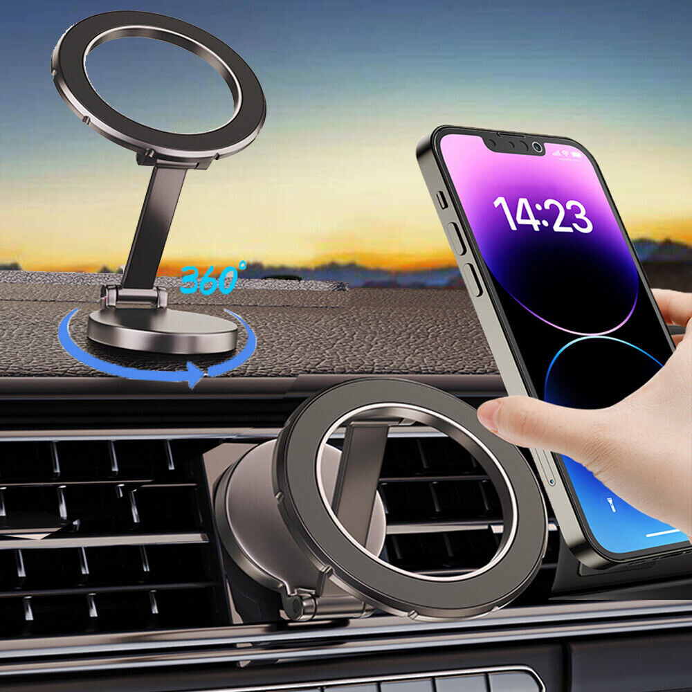 Magnetic Car Phone Holder Mount Dashboard Desktop Stand For iPhone Android