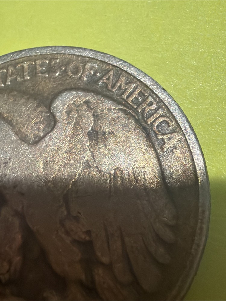 1945 D WALKING LIBERTY Half Dollar - Error Coin , Rear Partial Blockage