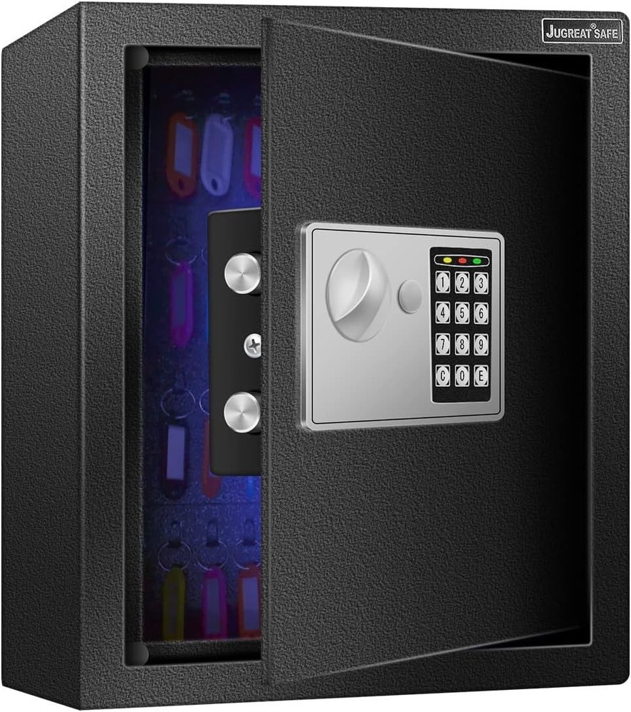 80 Keys Cabinet W/ Sensor Light,Electronic Key Safe,Pin Code Keyless Storage Box