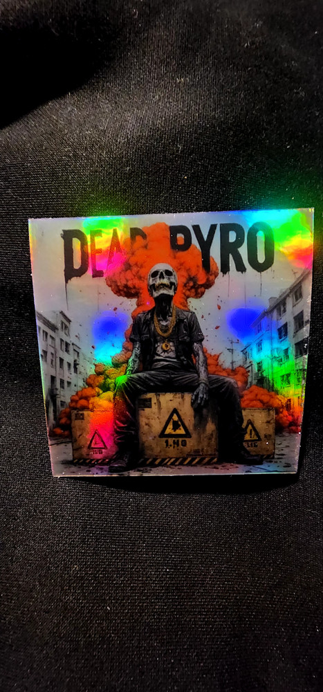 Dead Pyro Sticker Slap, Holographic, Pyrotechnic