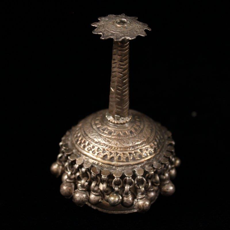 Antique Middle Eastern Hand Crafted Silver Item, Sormeh Dan.