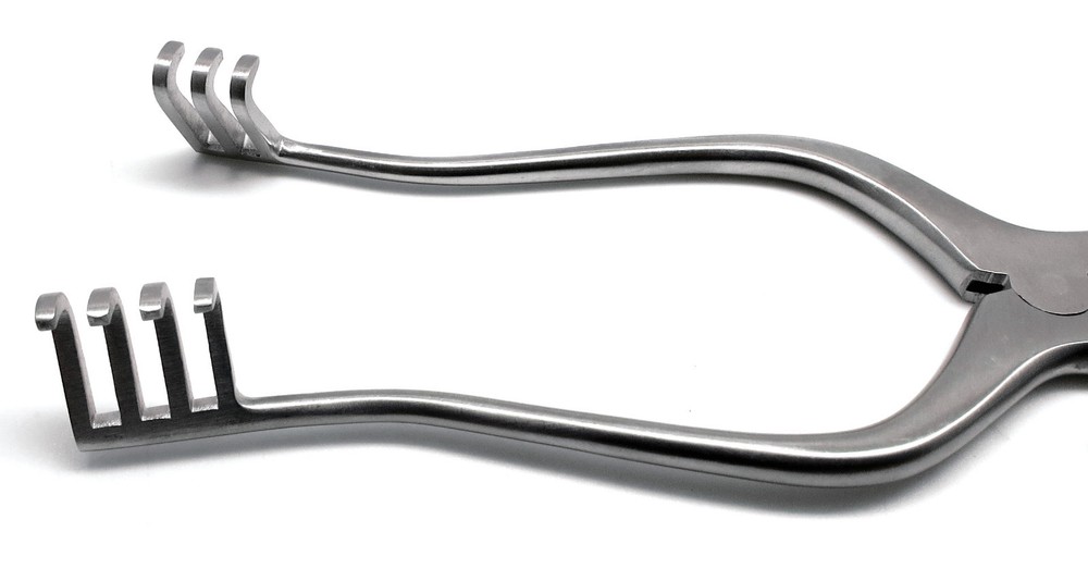 Surgical Weitlaner Retractor 7" Blunt 3x4 Prong Veterinary Instruments