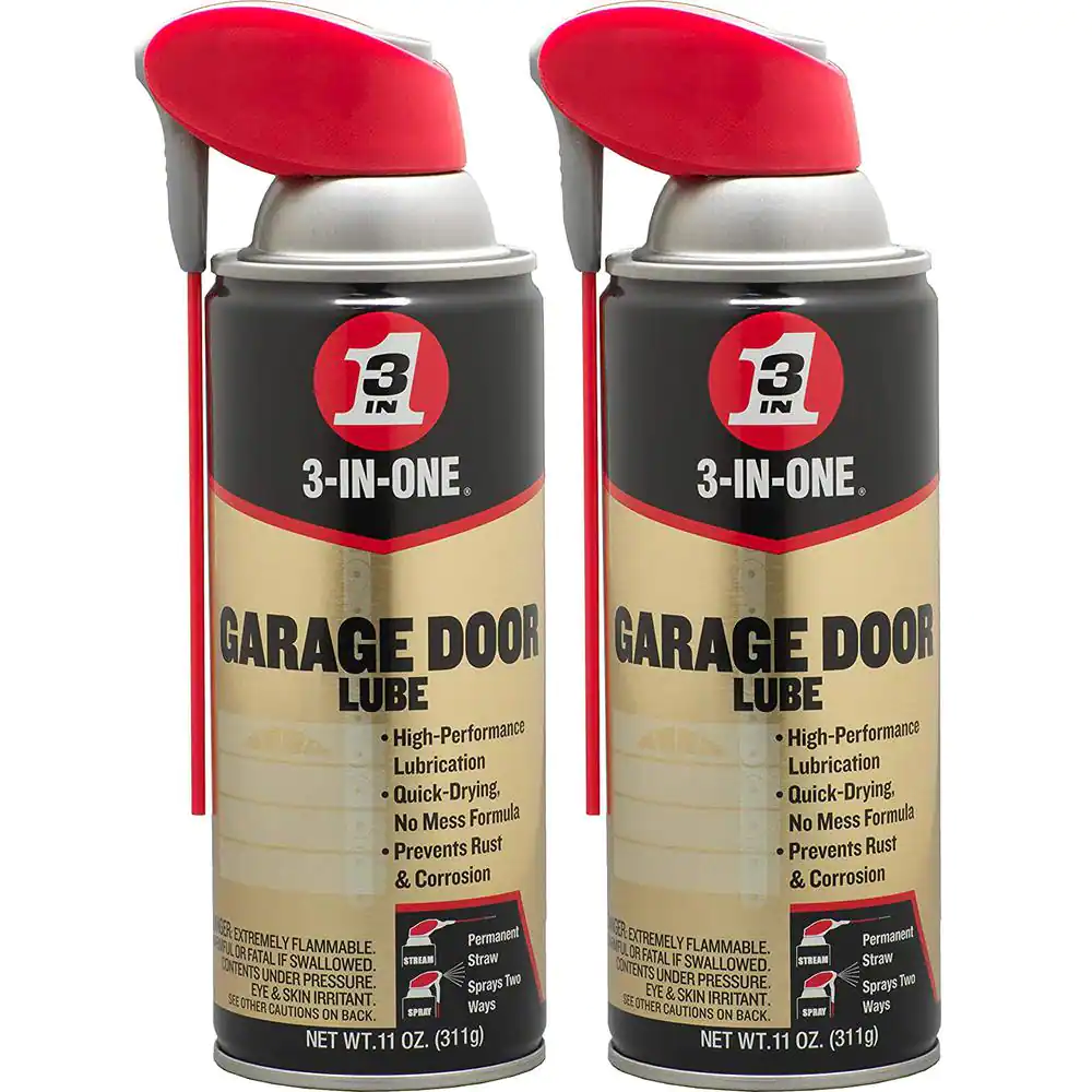 11 Oz. Garage Door Lube with Smart Straw Spray (2-Pack)