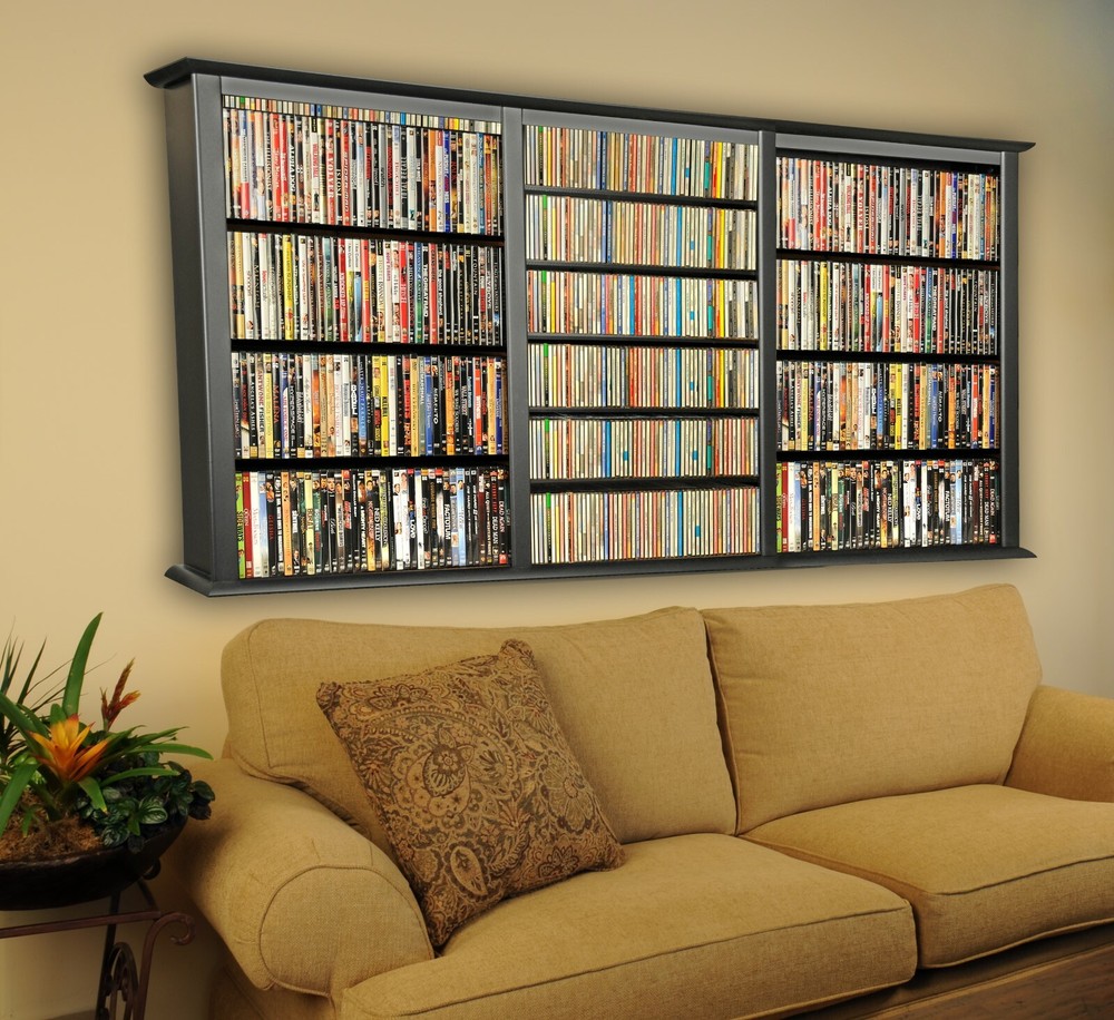 Wall Mount DVD/ CD Rack 1026 CD 480 DVD Storage Rack - NEW