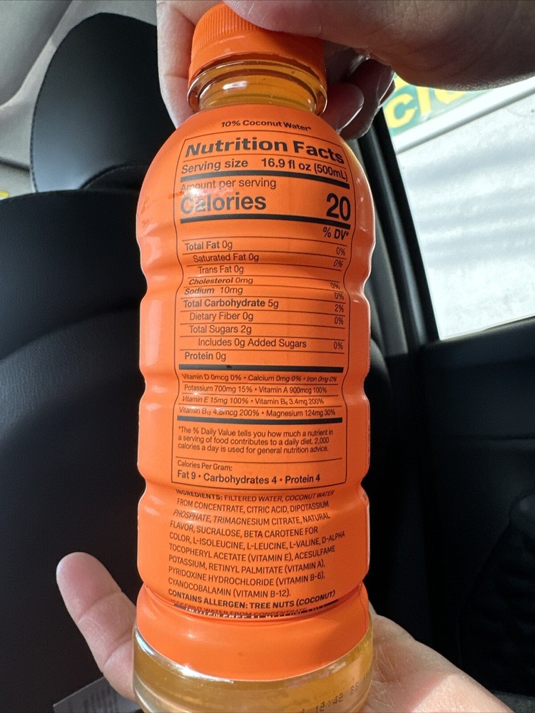 ORIGINAL PRIME HYDRATION ORANGE PACKAGE ERROR,Full Drink Never Opened(READ DESC)