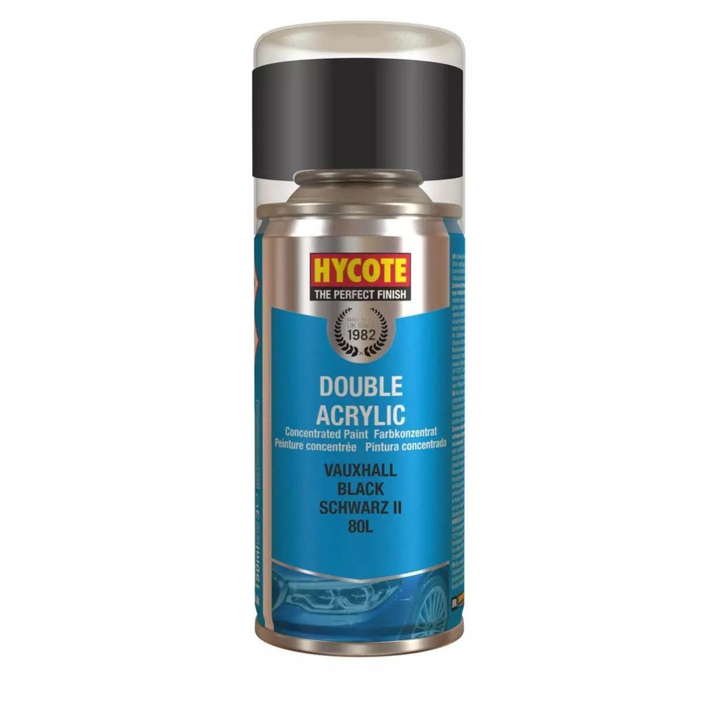 Hycote Colour Spray Paint XDVX402 Vauxhall Black 150ml