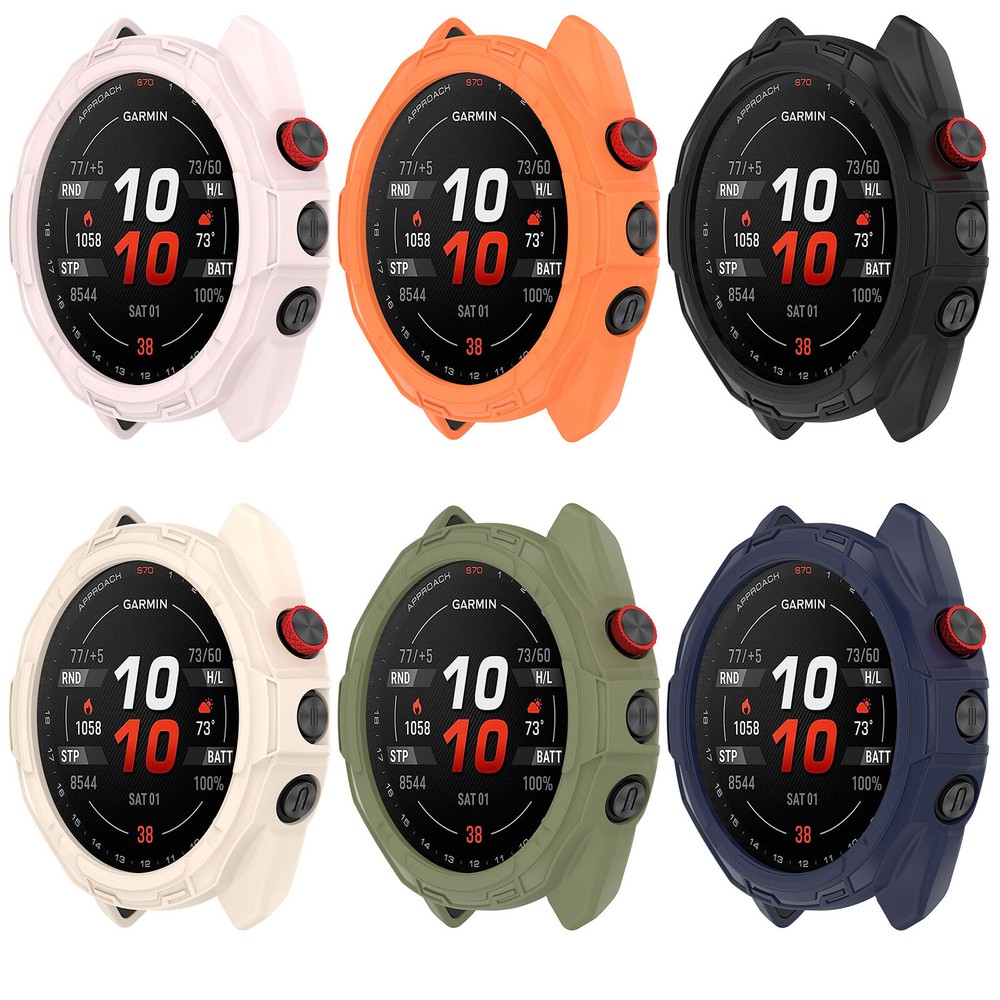 Plating TPU Watch screen Protector Case Protective Cover for Garmin Approach S70