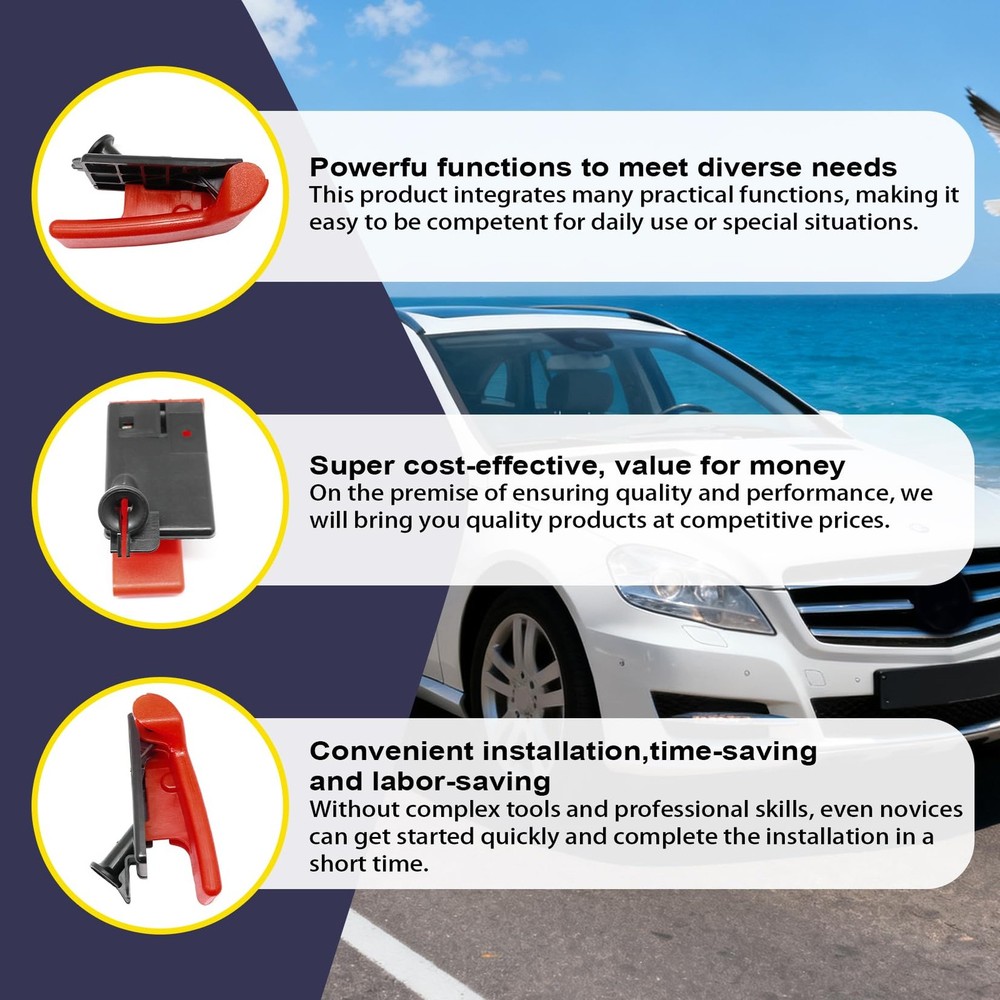 Wyrxalon Front Interior hood Latch Release Pull Handle lever under Dashboard...