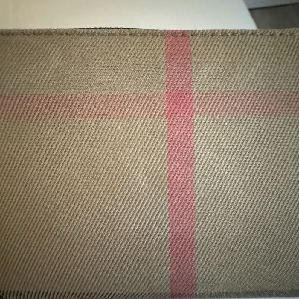 AUTHENTIC Burberry Zip Around Wallet Canvas / Leather