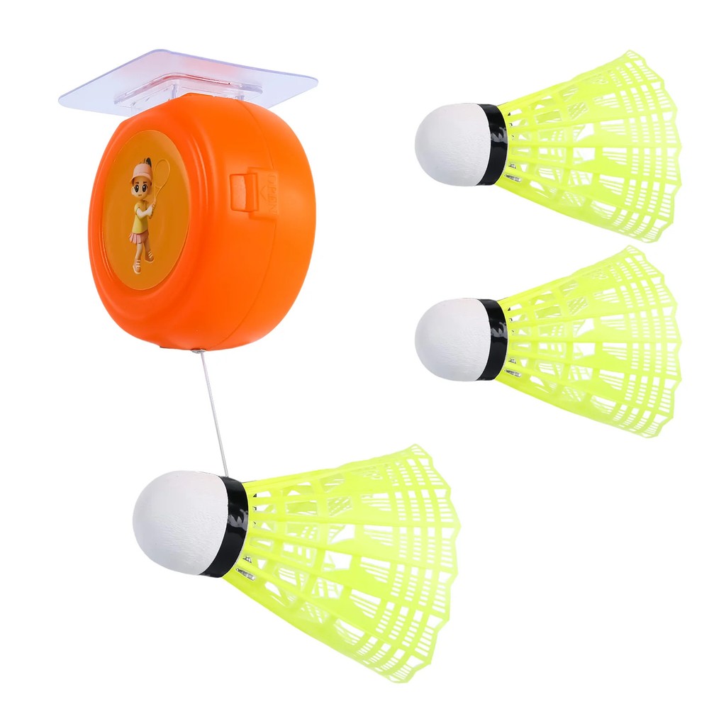 Automatic Retractable Badminton Trainer Solo Practice Rebounder with Adjustable
