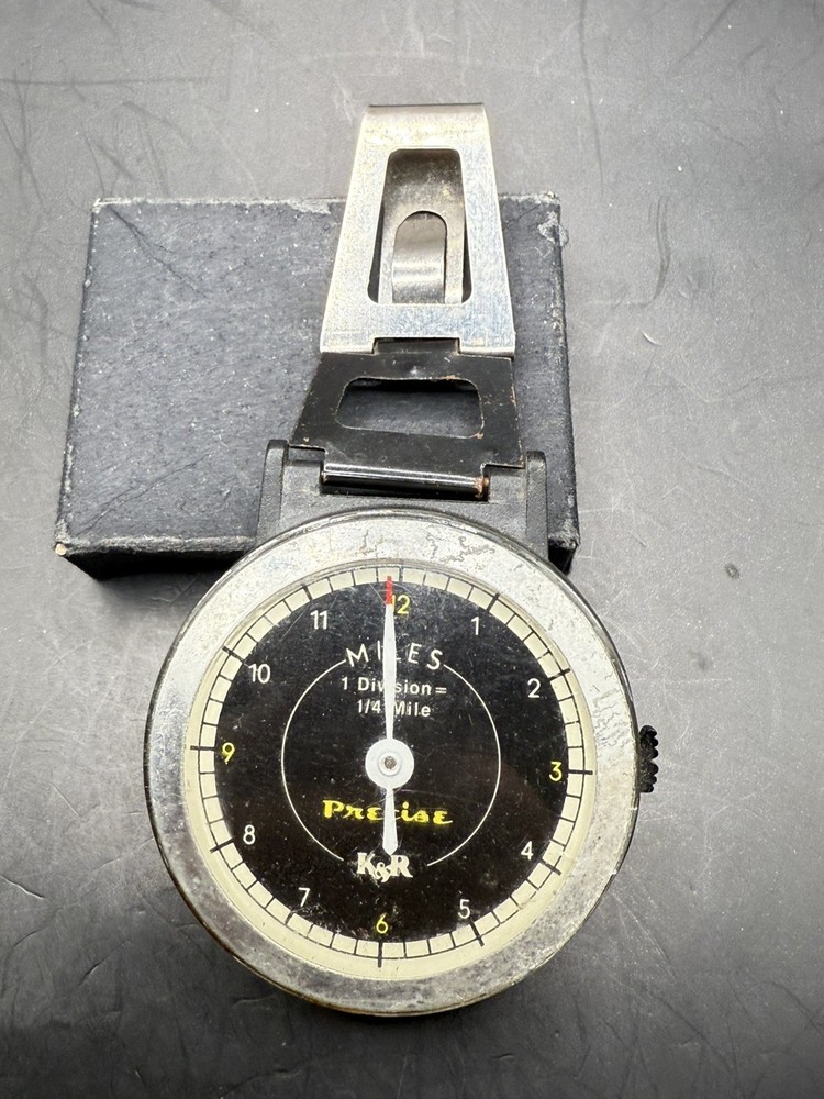 Vintage K&R Precise Pedometer with Clip Untested